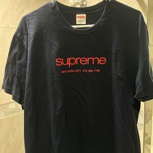Supreme Navy Blue T-Shirt